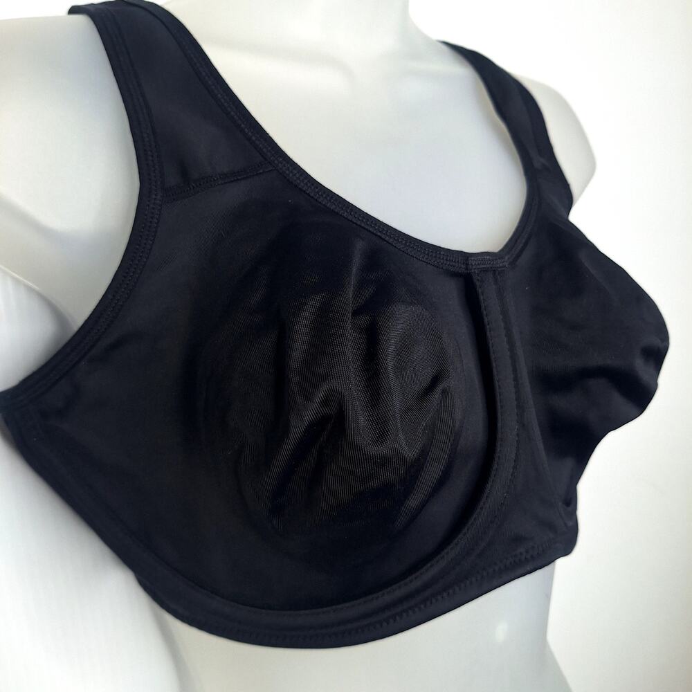 Wacoal 38DD Simone Sport Underwire Bra High Impact 855170 Black Adjustable Strap - Picture 10 of 10